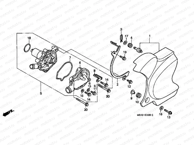 E-10 WATER PUMP