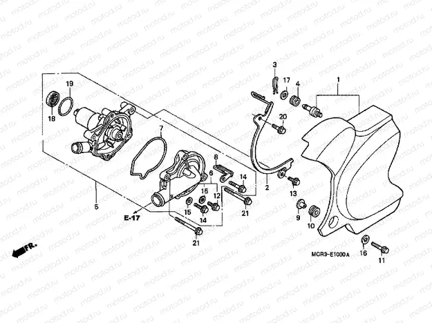 E-10 WATER PUMP