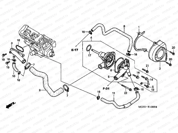 E-10 WATER PUMP