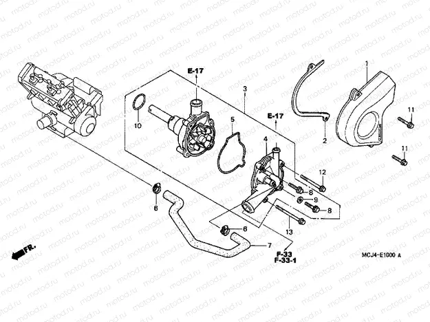 E-10 WATER PUMP