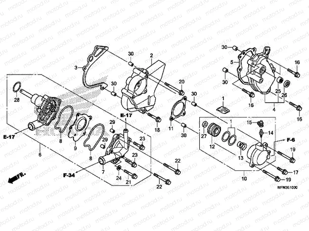 E-10 WATER PUMP
