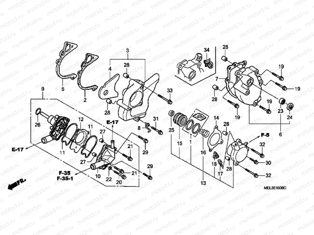 E-10 WATER PUMP