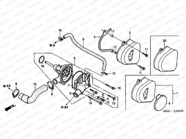 E-10 WATER PUMP