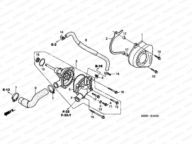 E-10 WATER PUMP