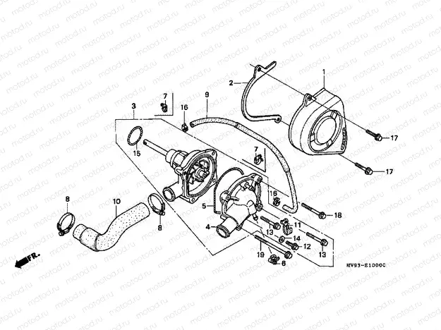 E-10 WATER PUMP