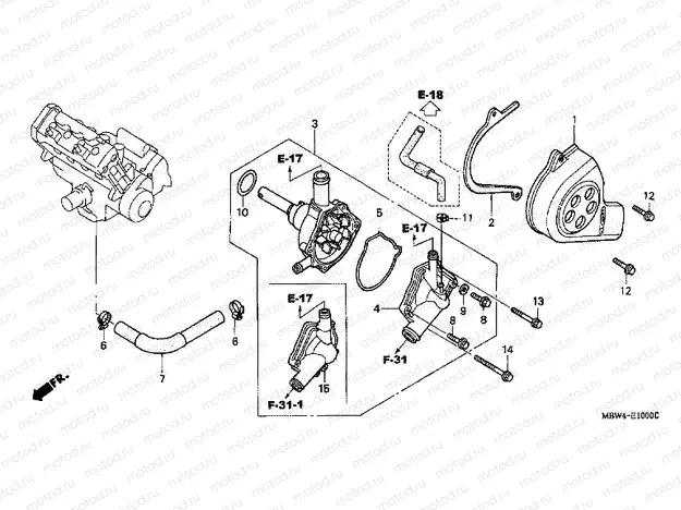 E-10 WATER PUMP