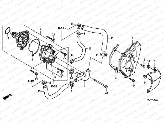 E-10 WATER PUMP