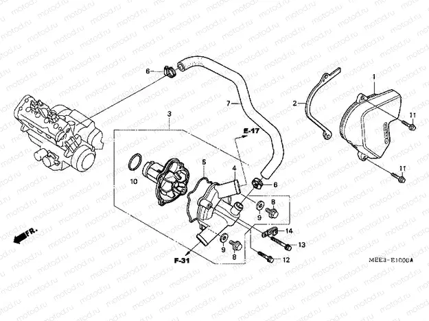 E-10 WATER PUMP