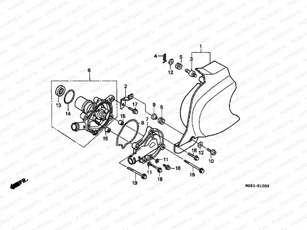 E-10 WATER PUMP