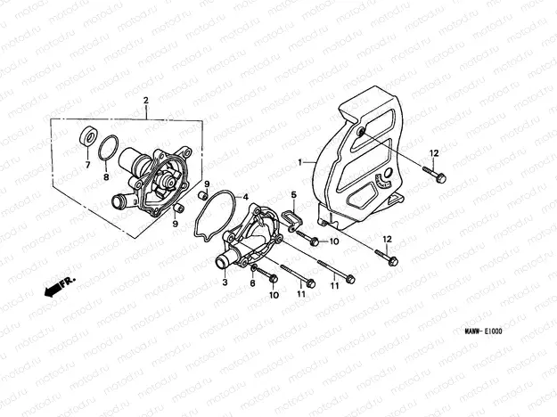 E-10 WATER PUMP