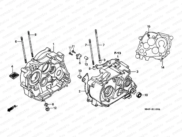 E-11-1 CRANKSHAFT (CRF100F)