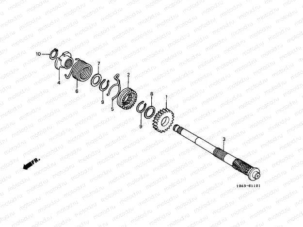 E-11-1 DRIVE SHAFT SHAFT (ST70L)