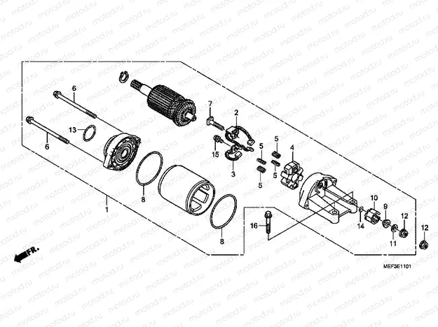 E-11-1 STARTER ENGINE (FJS400D9 / FJS400A) buy cheap online