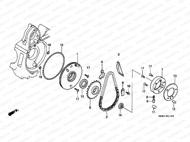E-11 CLUTCH COUPLING START (C90MP / MT)