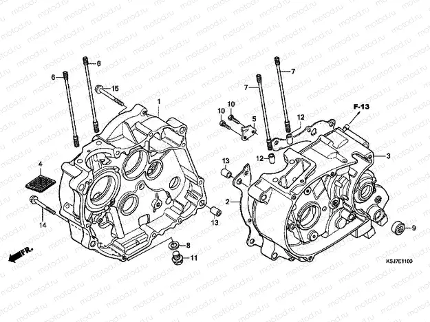 E-11 CRANKSHAFT (CRF80F)