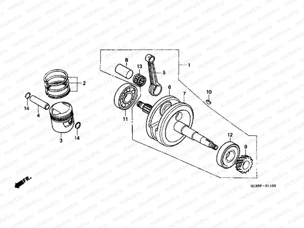 E-11 CRANKSHAFT / PISTON (1)