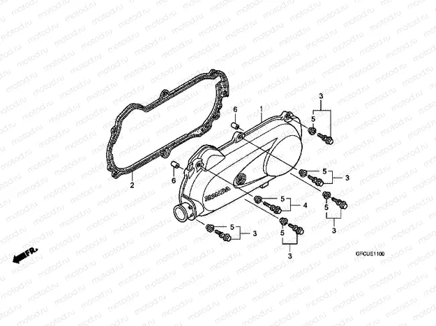 E-11 LEFT SIDE COVER