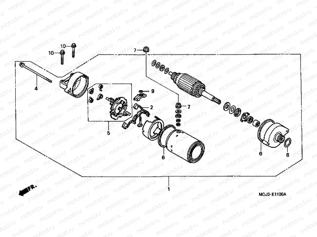 E-11 STARTER ENGINE (CBR900RRY, 1 / RE1)