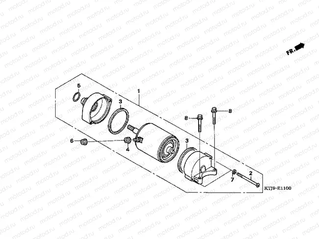 E-11 STARTER ENGINE (CGR125SH5.8)