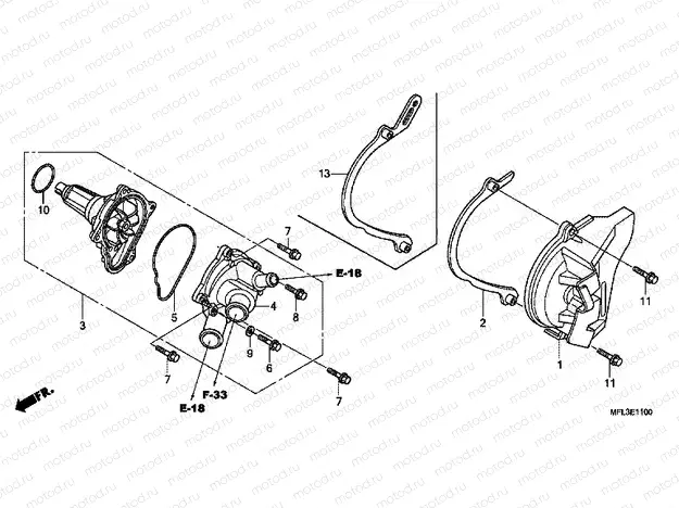 E-11 WATER PUMP