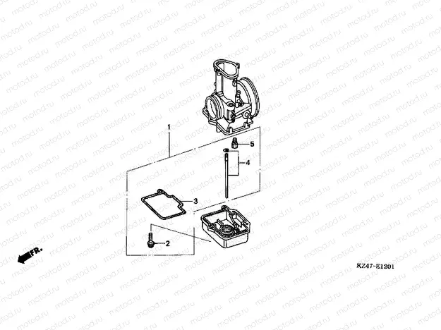 E-12-1 CARBURETOR O.P. KIT (CR125R2,3)