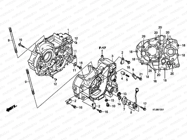 E-12-1 CRANKSHAFT (CGR125SHA, B)