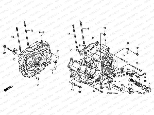E-12 CRANKSHAFT (CGR125SH5,8)