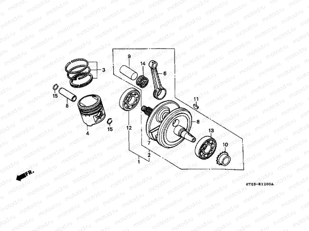 E-12 CRANKSHAFT / PISTON