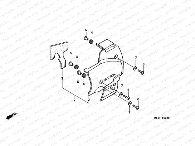 E-12 LEFT SIDE COVER