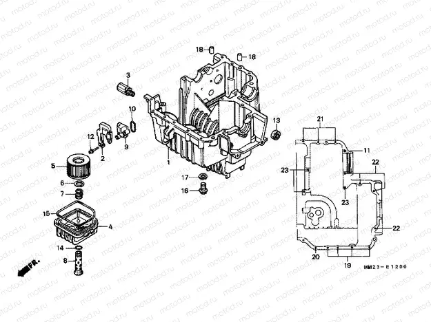 E-12 LOWER CRANKSHAFT