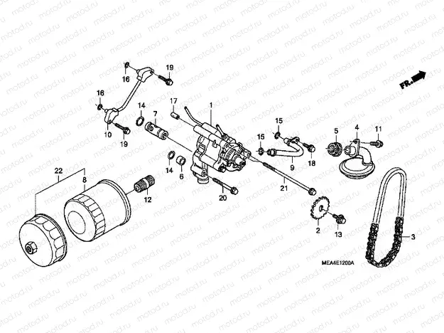 E-12 OIL FILTER / OIL PUMP