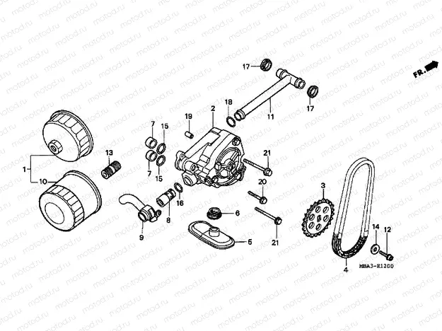 E-12 OIL FILTER / OIL PUMP