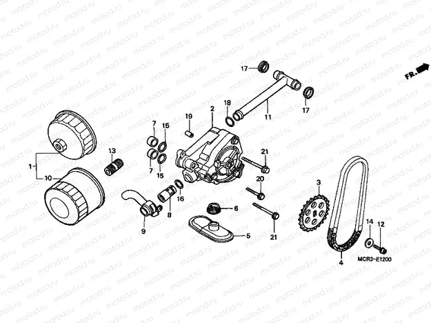 E-12 OIL FILTER / OIL PUMP