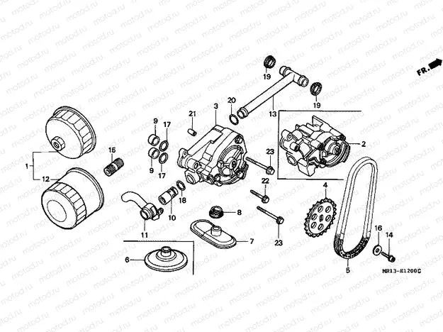 E-12 OIL FILTER / OIL PUMP