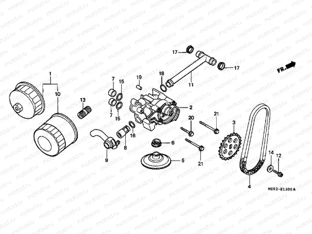 E-12 OIL FILTER / OIL PUMP