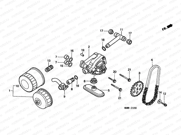 E-12 OIL FILTER/OIL PUMP