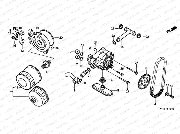 E-12 OIL PUMP / OIL FILTER
