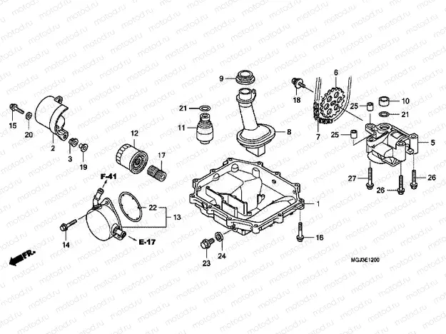 E-12 OIL TANK / OIL PUMP