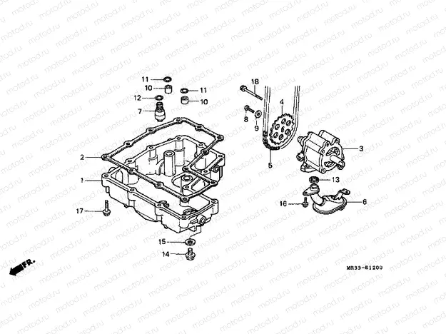 E-12 OIL TANK / OIL PUMP