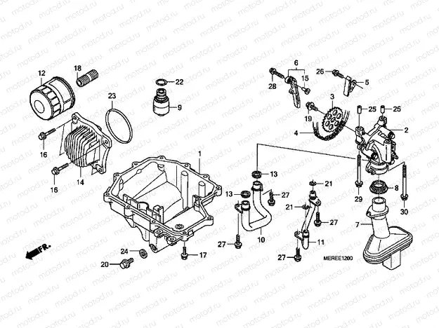 E-12 OIL TANK / OIL PUMP