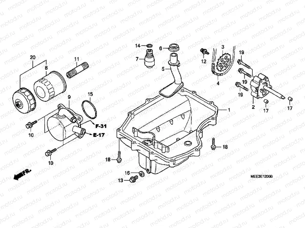 E-12 OIL TANK / OIL PUMP
