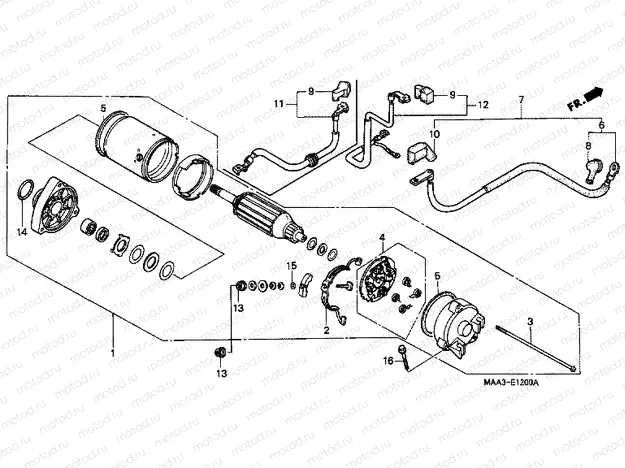 E-12 STARTER ENGINE