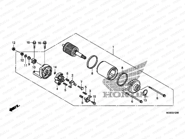 E-12 STARTER ENGINE