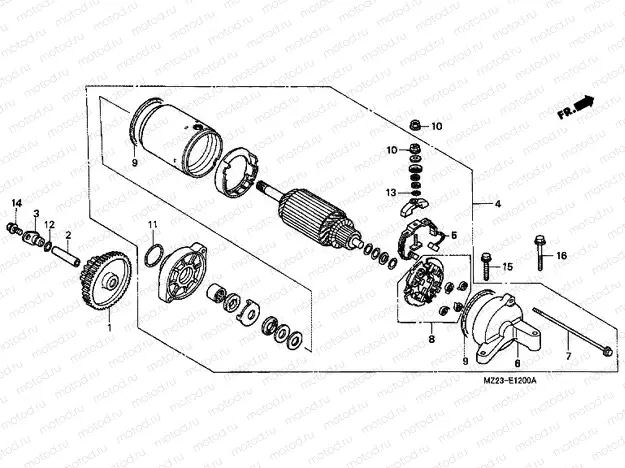 E-12 STARTER ENGINE