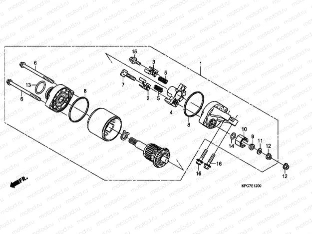E-12 STARTER ENGINE