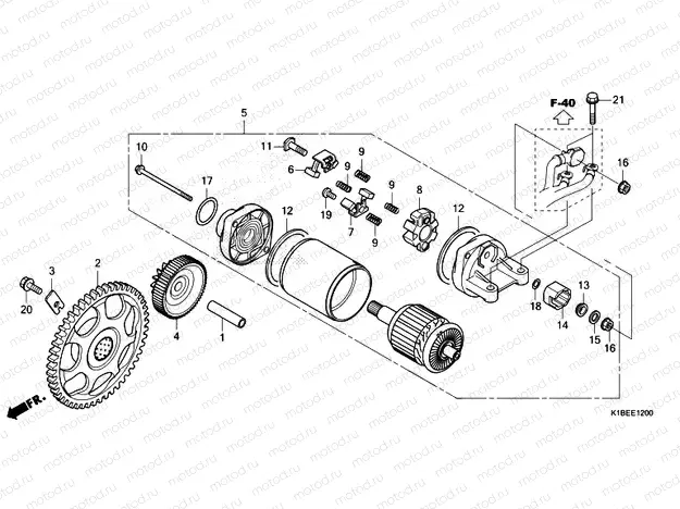 E-12 STARTER MOTOR