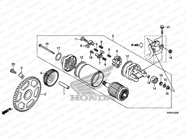 E-12 STARTER MOTOR