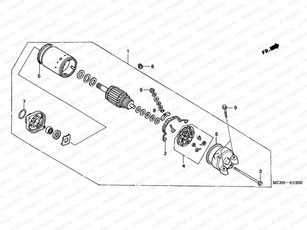 E-12 STARTING MOTOR