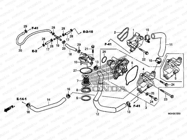 E-12 WATER PUMP