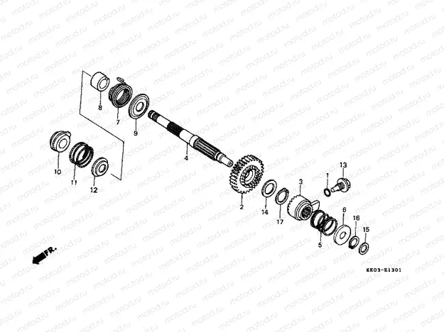 E-13-1 DRIVE SHAFT SHAFT (2)